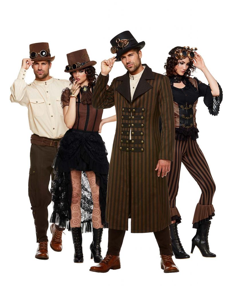 images of Steampunk Couples Costumes