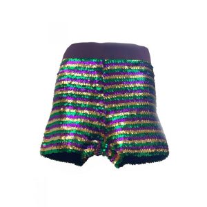 PD8415 MARDI GRAS SEQUIN SHORTS (1224)