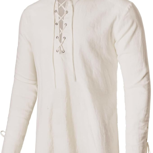 LACE UP SHIRT L/S (325)