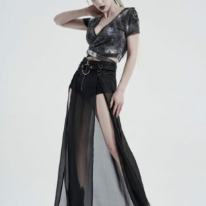 200105 SHORTS W/SHEER SKIRT (625)