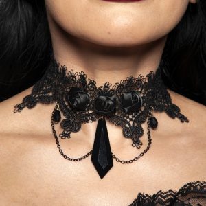 30845 LACE/ROSE CHOKER (625)