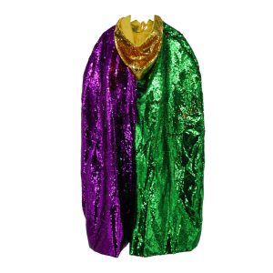 2593 M.GRAS SEQUIN CAPE W/HOOD *11