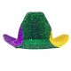 HL1109PGG MARDI GRAS SEQUIN WESTERN HAT 26