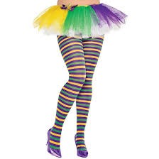 11013 MARDI GRAS STRIPED TIGHTS 26