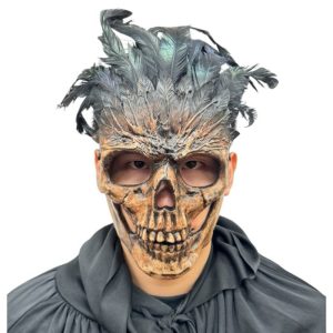 M39884BON FEATHERED SKULL MASK (126)