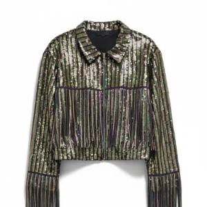 MARDI GRAS SEQUIN JACKET W/TASSELS 26
