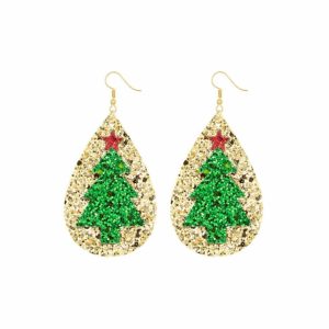 GLITTER CHRISTMAS EARRINGS (1225)