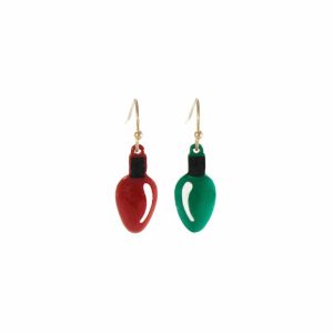 26246 CHRISTMAS LIGHT BULB EARRING (1225)